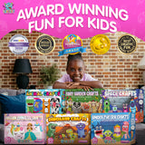 Craftikit® 20 Award-Winning Princess & Unicorn Crafts for Kids Ages 3-10 Years, All-Inclusive Toddler Arts and Craft Kits for Kids, Fun Toddler Craft Box for Girls in Preschool Craftikit