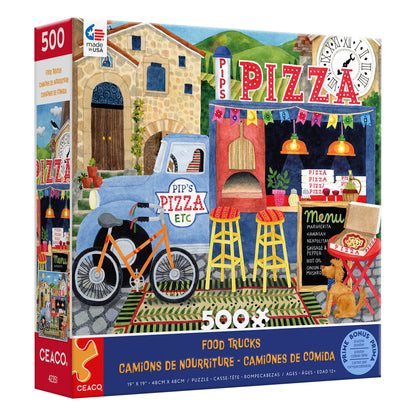 Ceaco - Food Trucks - Pip's Pizza Truck - 500 Piece Jigsaw Puzzle