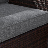 Outsunny 4-Piece Patio Chair Cushion and Back Pillow Set, Seat Replacement Patio, Cushions Set for Outdoor Garden Furniture, Gray Outsunny