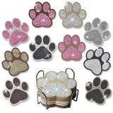 10 pcs Diamond Painting Coasters | Diamond Art Coasters | Dog Paw Diamond Art Painting | Perfect Art Craft Gift for Dog Lover, Dad, Mom, Grandparents, Brother, Sister. LGANHAPY