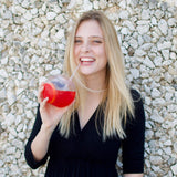 Fish Bowl for Drinks - Sphere Shaped Durable Drinking Party Cups with Cover, 4-Pack (22 oz) - Fun, Unique Design Sits Flat, 4 Straws Included - Great for Dinner and Cocktail Parties and Outdoor Use Kwirkworks