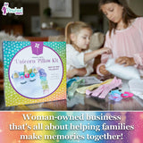 Pinwheel Crafts Unicorn Pillow Kit - DIY Arts and Crafts for Kids Ages 6 7 8-12+ Years, No Sewing Kit for Kids, Unicorn Pink Pillow Craft Kits for Birthday, Christmas Gifts for Girls Pinwheel Crafts