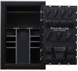STEELWATER GUN SAFES New Improved Heavy Duty E.M.P Proof, 39 Long Gun, 2 Hour Fire Protection, Auto LED LIghts, Dehumidifier, Door Organizer, Interior Outlet, for Rifles, and more. AMHD593924-EMP Steelwater Gun Safes