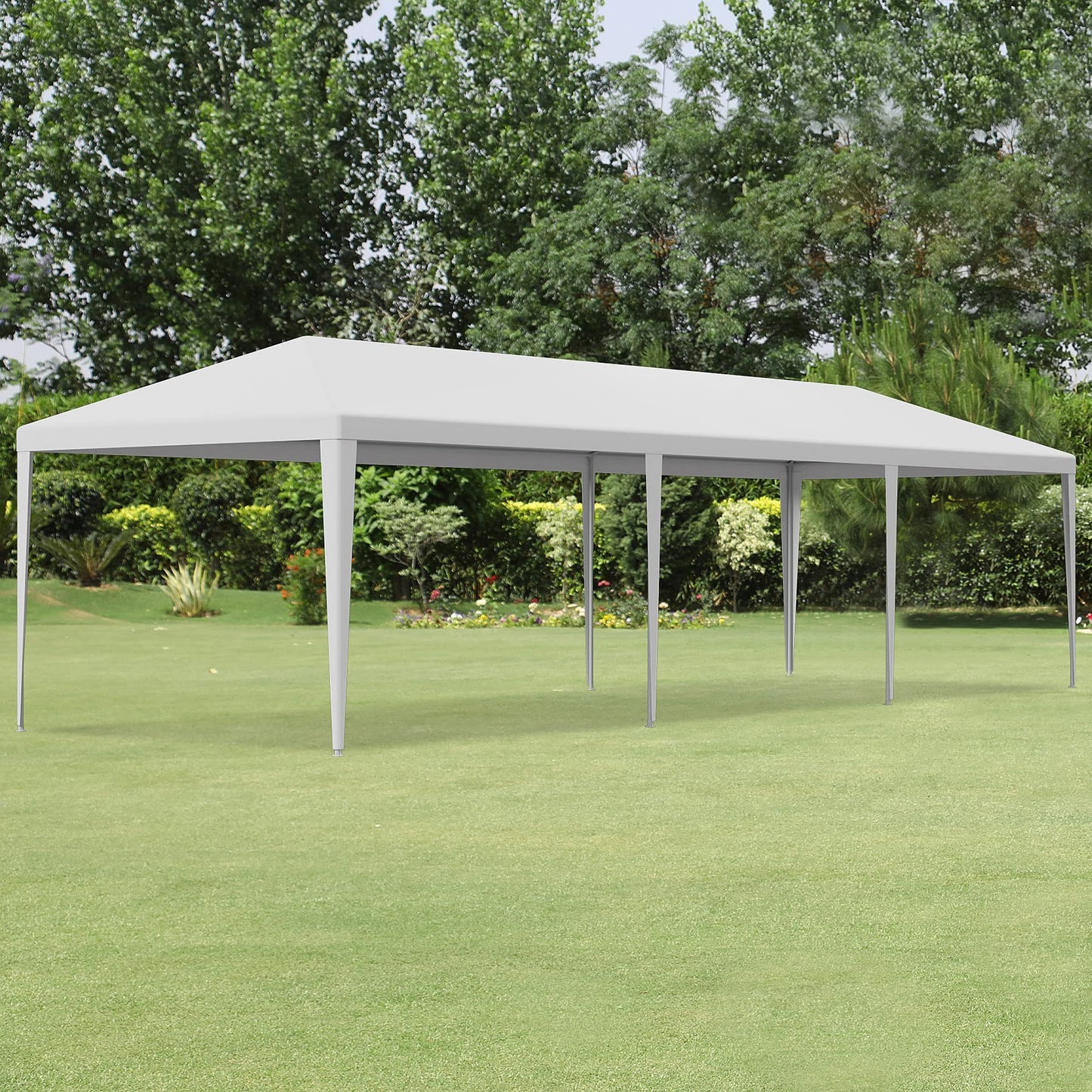 JupiterForce 10x30 Party Tent Outdoor Wedding Canopy Tents for Parties with Removable Sidewalls Heavy Duty Waterproof Gazebo Shelter BBQ Events Tent, White - WoodArtSupply