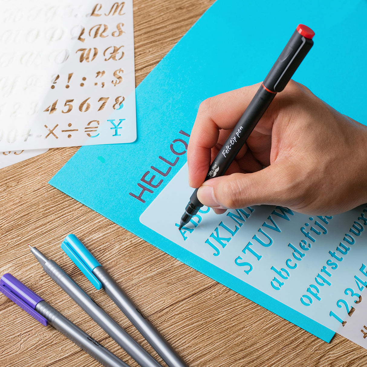 Mr. Pen- Letter Stencils, 12 Pack, 4 x 7 Inch, Alphabet Stencils Letters and Numbers, Letter Stencil, Lettering Alphabet Stencil Mr. Pen