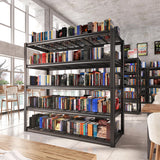 REIBII 48.2" W Garage Shelving 3000LBS Storage Shelves Heavy Duty Shelving Unit Adjustable Metal Shelves for Storage Rack 5 Tier Garage Storage Shelves Industrial Shelf Utility Rack, 2 Pack REIBII