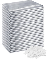 Frienda Garage Door Insulation Set 24 x 48 Inch White Foam Core Insulation Panels Reflective Aluminum Radiant Barrier Thermal Insulation Shield with Adhesive Tape for Greenhouse Attics Walls (16 Pcs) Frienda