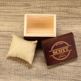 Awerise Personalized engraved Wooden Watch Box, Watch Organizer, Groomsman Gifts, Custom Watch Case Awerise