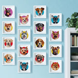 LuwoArte 16 Pack Diamond Painting Kits for Adults – Dog Breeds-Themed Diamond Art Kits – Full Drill DIY Paint Gem Art for Adults – Brilliant 5D Diamond Painting Kit–Relaxing Craft for Home Wall Décor LuwoArte