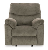 Signature Design by Ashley Alphons Transitional Polyester Tufted Rocker Recliner, Gray Signature Design by Ashley