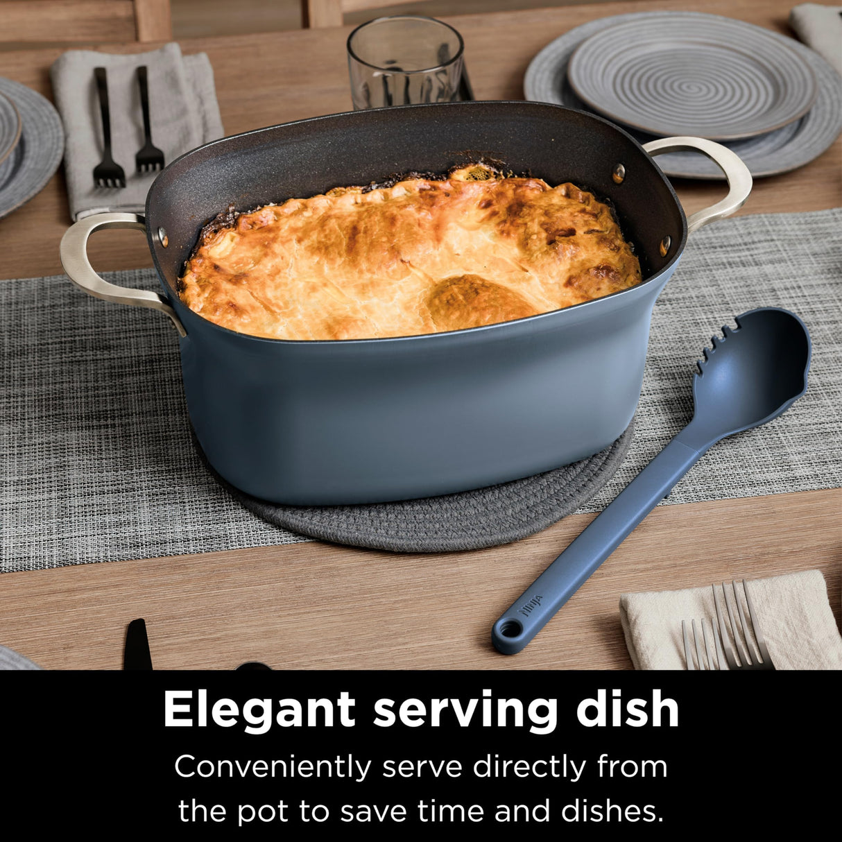 Ninja MC1001 Foodi PossibleCooker PRO 8.5 Quart Multi-Cooker, with 8-in-1 Slow Cooker, Dutch Oven, Steamer, Glass Lid Integrated Spoon, Nonstick, Oven Safe Pot to 500°F, Sea Salt Gray Ninja