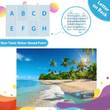 Puzzles for Adults 500 Piece Puzzle Hawaiian Sunset Beach Jigsaw Puzzle, Art Home Decor DIY Funny Parent-Child Game Toy Challenging Puzzle Gift for Mom, Wife, Friend, Finished Puzzle Size is 21 x 15 Jeacirio