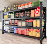 8000LBS Heavy Duty Garage Shelving Units,68" Wide & Deep Storage Shelves,Metal Garage Shelves,Large Storage Rack,Steel Shelf,Industrial Shelving for Shop,Warehouse,Basement,68" W x 24" D x 63.5" H SISESOL