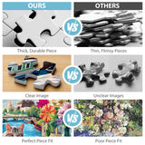 500 Pieces Puzzle for Adults Puzzle Cat Paris Puzzle for Elderly Children, Recycled Paper Jigsaw Puzzle 500 Pieces Challenging Puzzle Family Game Gift for Friends, Finished Size is 21x15 in Jeacirio