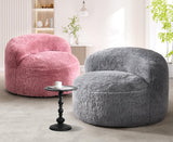 Hobestluk Bean Bag Chair Big Bean Bag Chairs for Adults Giant Adult Bean Bag Chair with Foam Filler Large Beanbags with Stuffed Back Lazy Sofa, Pink -Standard Hobestluk