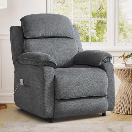 ANJ Power Recliner Chair, Electric Recliner for Adults,Oversized Reclining Chair with Remote & Side Pockets for Living Room， Bedroom,Home Theater ANJ