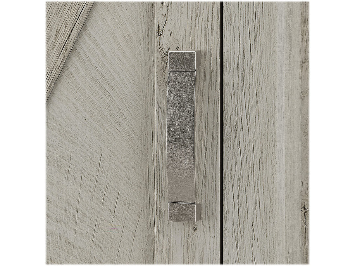 Cottage Grove 5-Shelf Tall Bookcase with Doors in Cottage White Bush Business Furniture