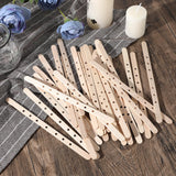 Gjinxi Wooden Candle Wick Holders 50 Pcs Multiwick Centering Device Holders Supplies Crafting Making Candle Wicks Bars Wax Stick Clips Center Tool for DIY Material Package Mold Gjinxi