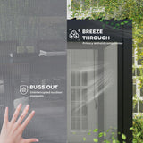 Mirador Accessory - 10Ft Side Adjustable Pull Down Screen for Mirador pergola 111S and 111DA, Enhance Outdoor Living Space with Pull-Down Sun Shade, Wind Block, UV Resistant, Charcoal, not pergola MIRADOR