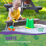 Jack & June Hexagonal Cedar Sand Box Playset Jack and June
