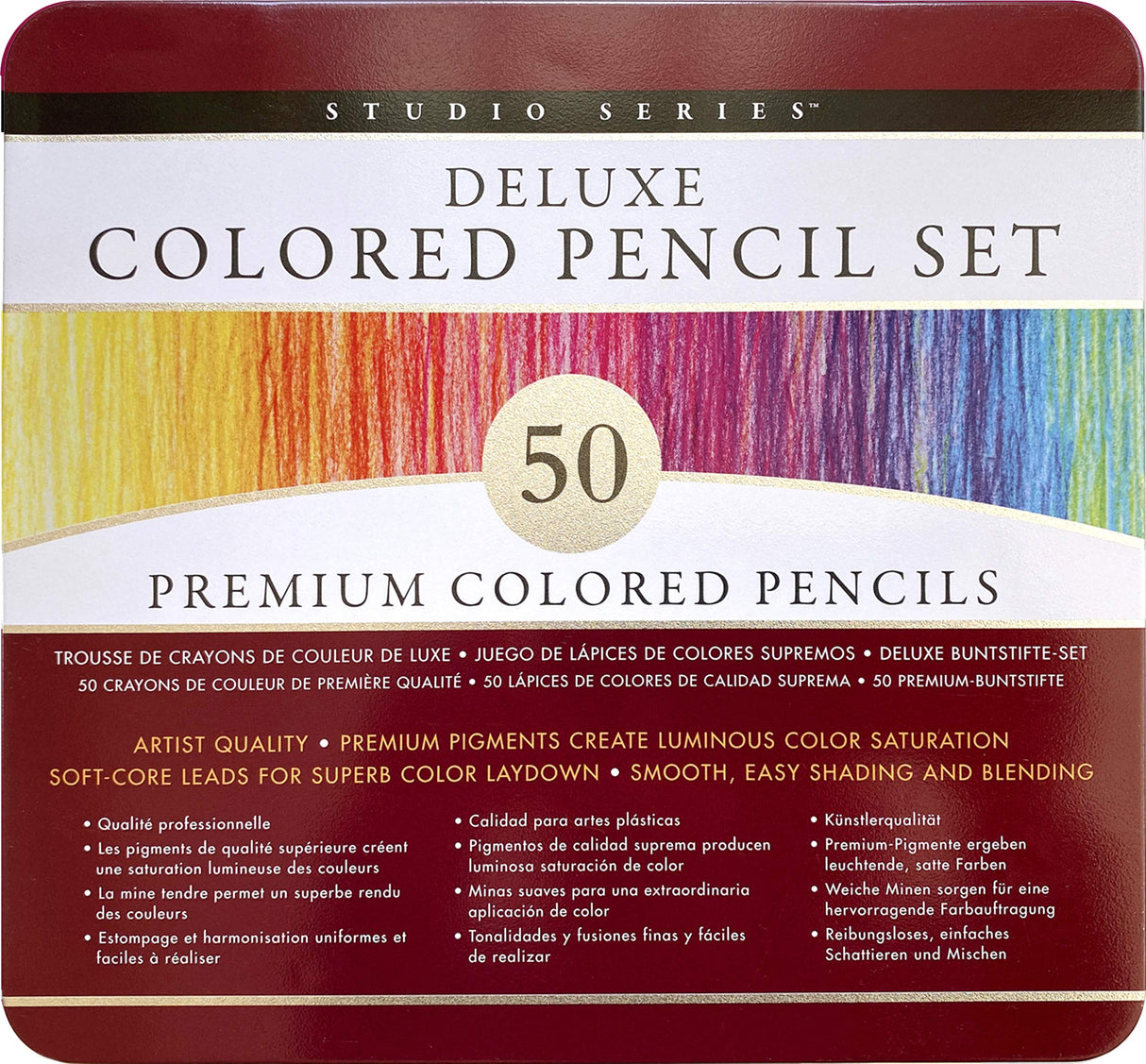 Studio Series Deluxe Colored Pencil Set (Set of 50) PETER PAUPER PRESS