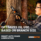 Worx Nitro 20V 5" Cordless Brushless Chainsaw 2.0 Ah Battery and Charger Included WG325 WORX