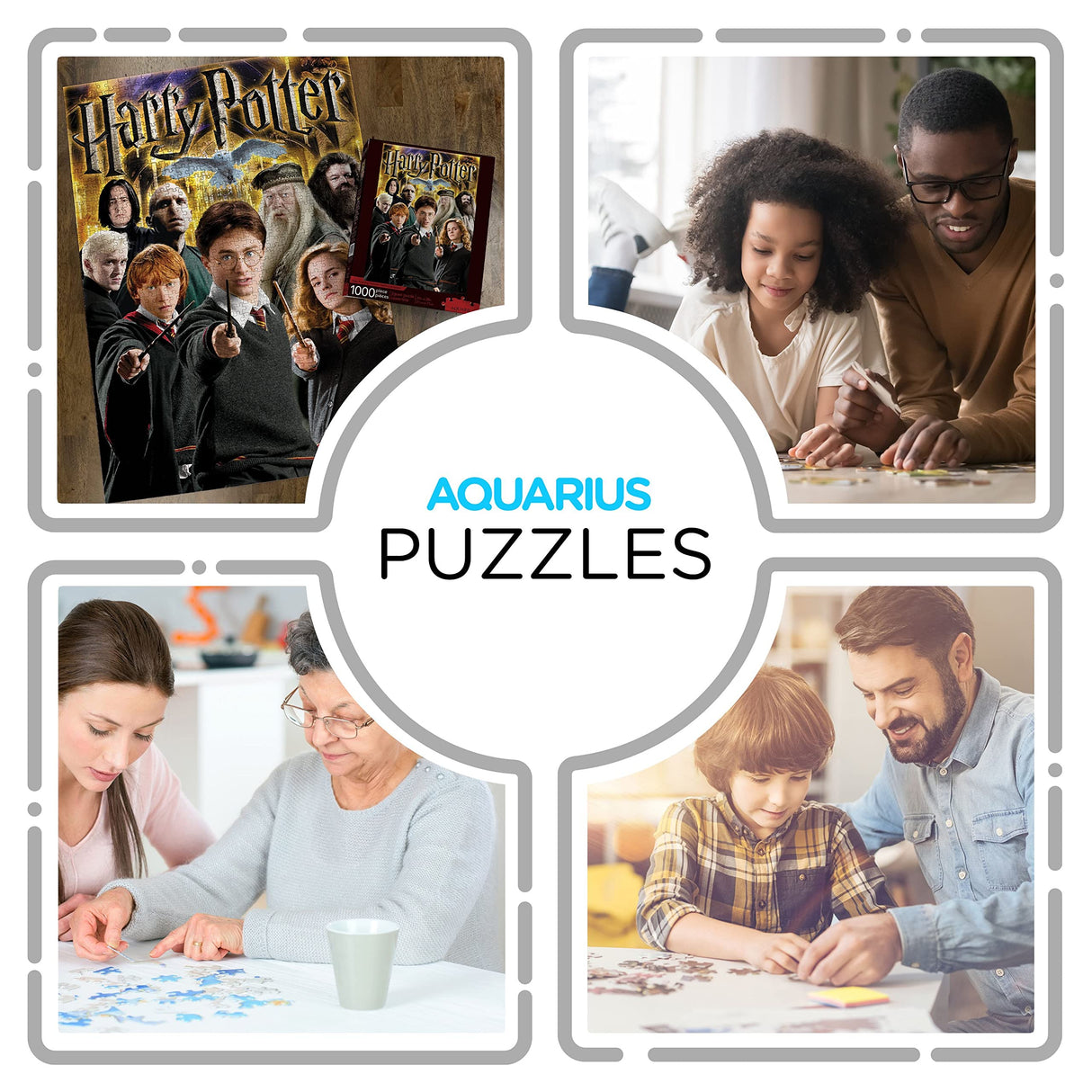 AQUARIUS Harry Potter Puzzle Character Collage (1000 Piece Jigsaw Puzzle) - Officially Licensed Harry Potter Merchandise & Collectibles - Glare Free - Precision Fit - 20x28in AQUARIUS