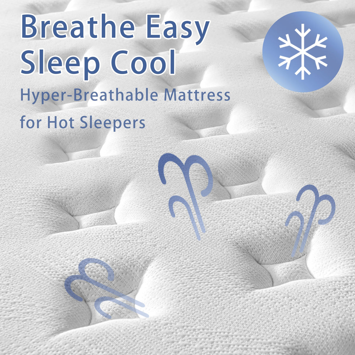 Volantica Queen Mattress, 12 Inch Memory Foam Hybrid Mattress in a Box with Pocket Springs for Motion Isolation, Pressure Relief, Medium Firm, CertiPUR-US Volantica
