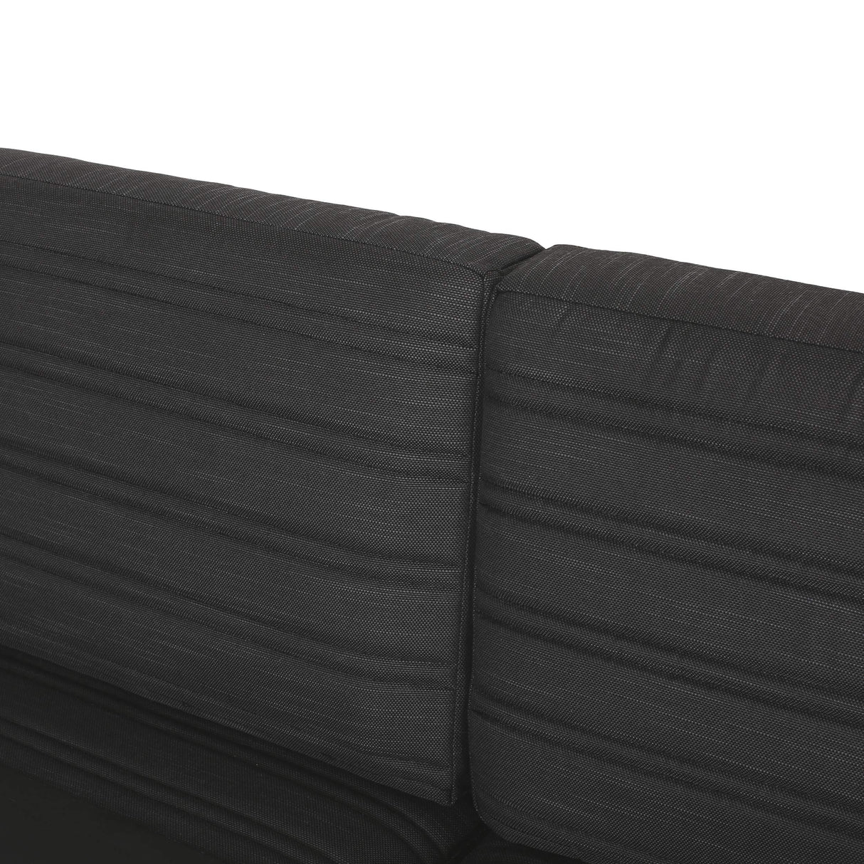 Christopher Knight Home Giovanna Outdoor 3 Seater Sofa, Dark Grey + Natural + Black Anodize Christopher Knight Home