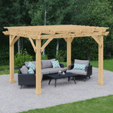 Yardistry 10' x 12' Pergola Brown Yardistry