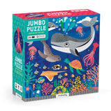 Mudpuppy Depths of The Sea - Jumbo 25 Piece Jigsaw Floor Puzzle Featuring Whales, Dolphins, and More!, Flower Mudpuppy