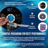 ATARAXIA ART Flexible PLA Filament 1.75mm, 3D Printer Filaments 1Kg/2.2lb Spool, Easy Than TPU Extruder,89A Shore Hardness,Patent Formula, Accuracy +/-.03mm, with Filament Storage Bags, FPLA Sky Blue ATARAXIA ART