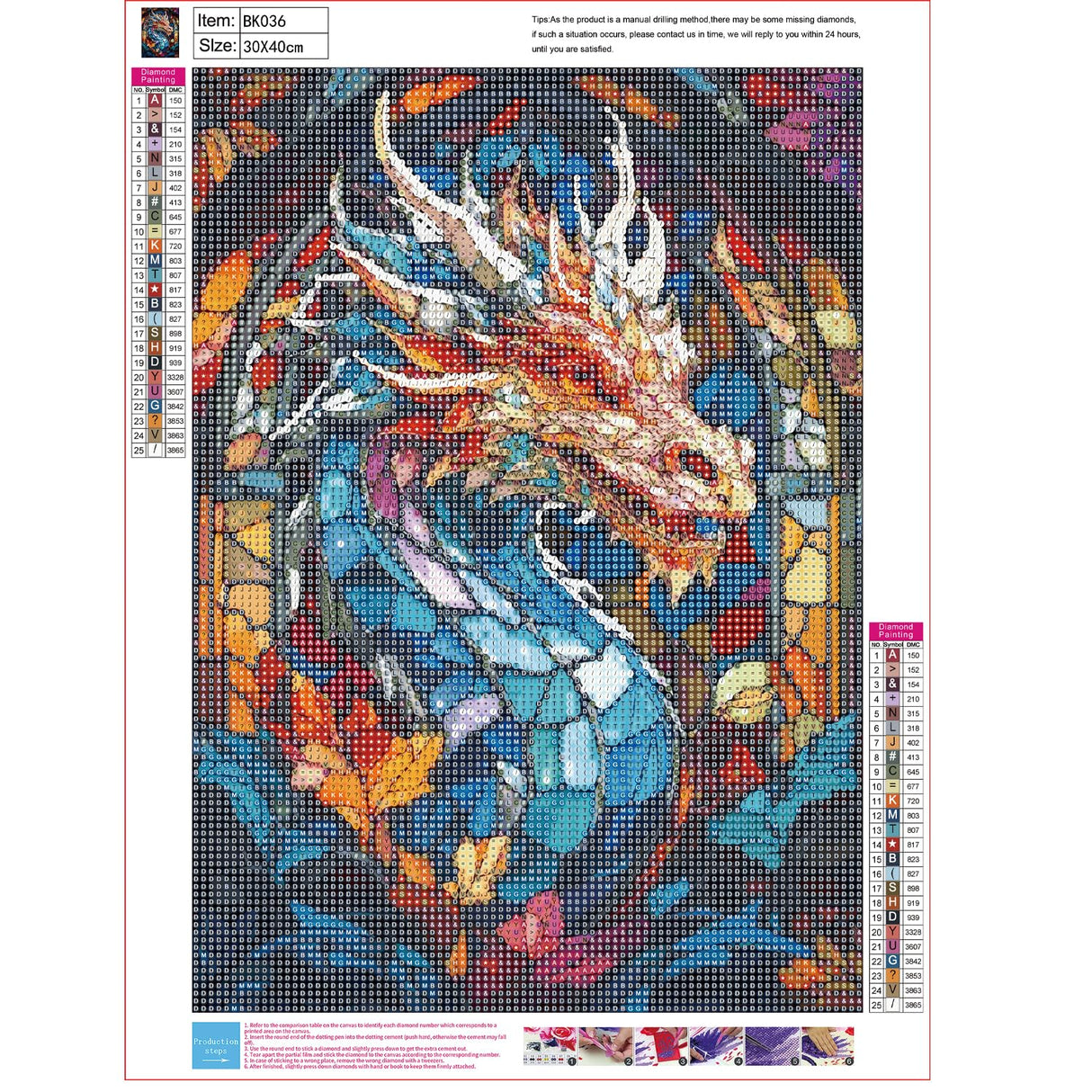 GMETNIC Dragon Diamond Painting Kits, Diamond Art Kits for Adults 5d Diamond Painting for Beginners, Wall Decor Gifts Round Diamonds Full Drill Pintura De Diamantes 12x16inch GMETNIC
