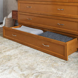 AFI, Northfield Queen Murphy Bed Chest with 6" Mattress, Storage Drawer & Built-in USB Charger, Light Toffee AFI