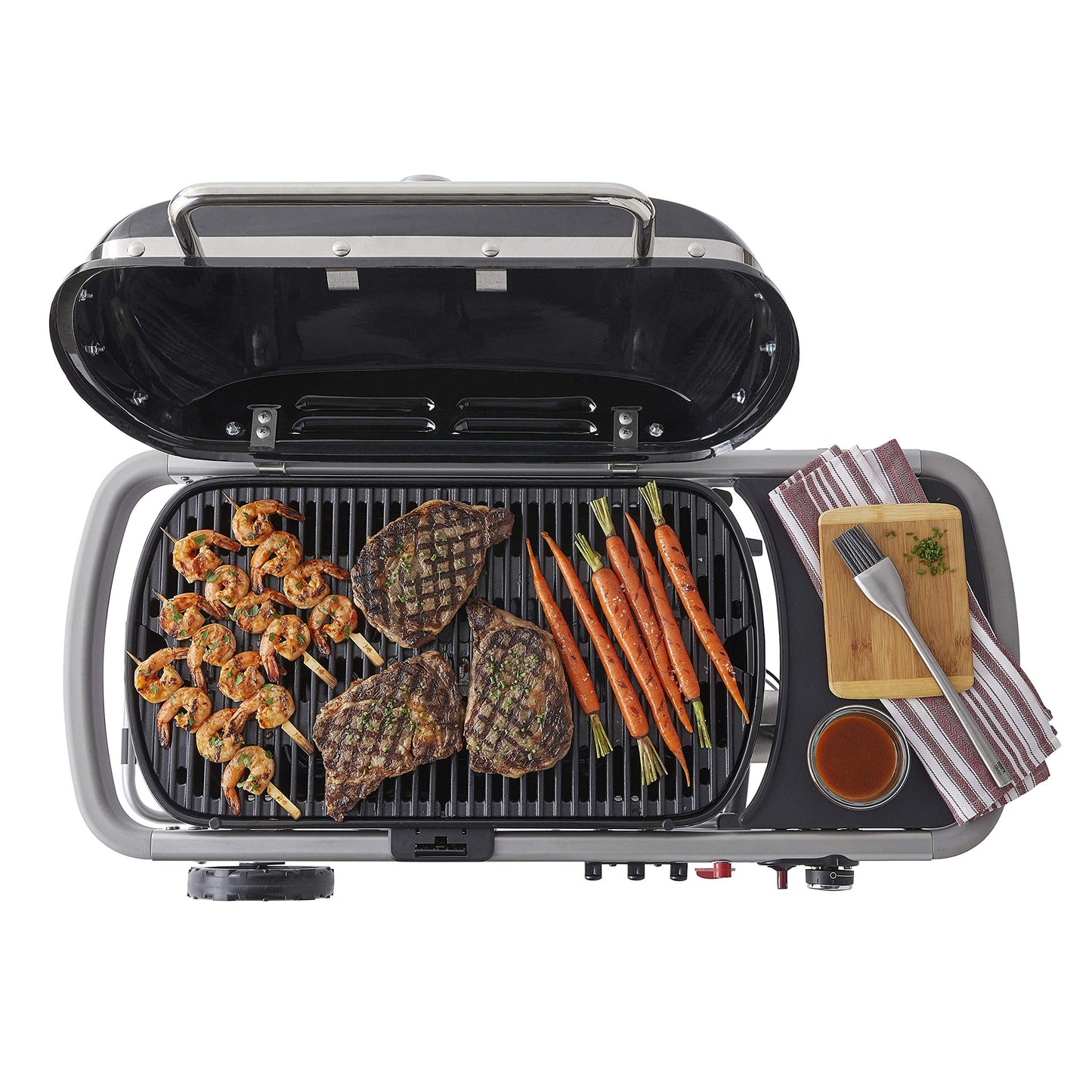 Weber Traveler Portable Gas Grill, Black