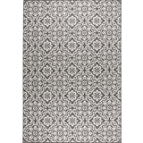 Nicole Miller New York Patio Country Julia Transitional Geometric Indoor/Outdoor Area Rug, Black/Grey, 3'11"x5'2" Nicole Miller New York