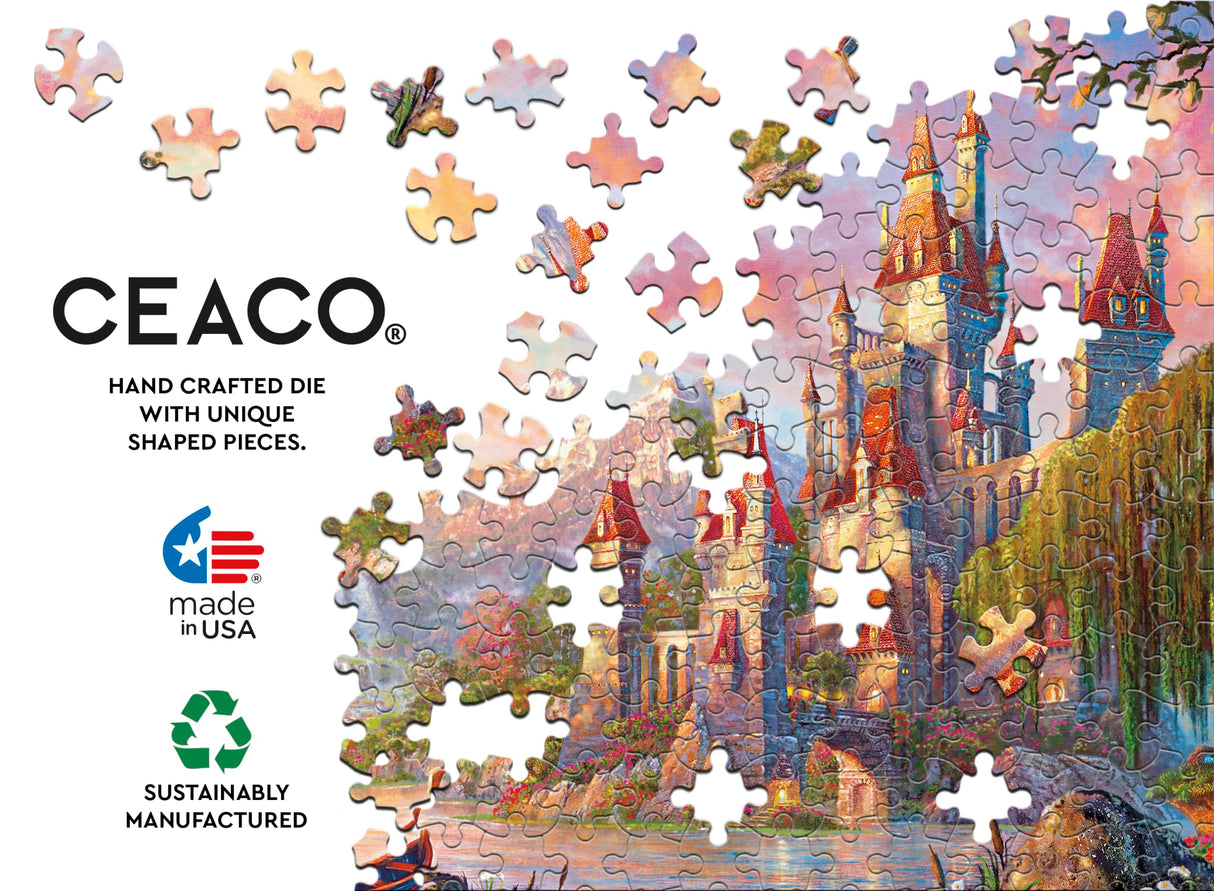 Ceaco - Thomas Kinkade - Disney - Beauty & The Beast II - 1000 Piece Jigsaw Puzzle Ceaco