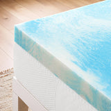 Best Price Mattress 4 Inch Swirl Gel AeroBreeze Cooling Air Flow Memory Foam Mattress Topper, Dorm Essentials, King Best Price Mattress