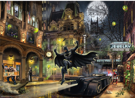 Ceaco - Thomas Kinkade - DC Comics - Batman Gotham City - 1000 Piece Jigsaw Puzzle Ceaco