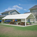 20x40ft Outdoor Heavy Duty Party Tent, Carport Wedding Event Shelter, Large Commercial Canopy with Removable Sidewalls, BBQ Wedding Tents with Storage Bags for Patio Garden Hohuqeri