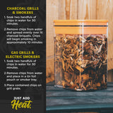 Fire & Flavor Premium All Natural Wood Chips for Smoker - Wood Chips for Smoking - Smoker Wood Chips - Smoker Accessories Gifts for Men and Women - Hickory - 2lbs Fire & Flavor