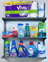 Triton Products 1795 Storability 34-Inch Length by 32-Inch Height Wall Mount Shelving Unit with 3-Wire Shelves, Grey Triton Products