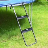 HBTower Trampoline Ladder with Horizontal and Wide Steps, Universal Hook, UV Treated Steel, 220 lbs Capacity Trampoline Accessories for Children Kids HBTower