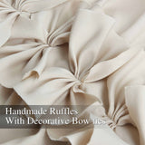 Homechoice Decor Thermal Insulated Blackout Window Curtains, 54" W x 84" L (Pair), Boho Ruched Window Treatments with 3 Rows of Butterfly Flowers, Rustic Rod Pocket Drapes for Room, Camel (LQ-30) Homechoice Decor