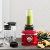 KitchenAid K150 3 Speed Ice Crushing Blender with 2 Personal Blender Jars - KSB1332Y,Passion Red, 48 oz KitchenAid