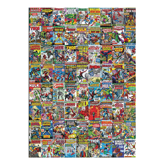 Marvel Comics Covers Superheroes 3000-Piece Jigsaw Puzzle for Kids and Adults | Brain Teaser, Educational Developmental Toys & Games, Building Kit Activities to Encourage Creative Play | 45 x 32 Inch