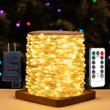 ZELUXDOT Fairy Lights Plug in,660FT 2000 LEDs Waterproof String Lights,LED Lights Stirp with Remote 8 Modes for Indoor Outdoor Christmas Wedding Birthday Patio Garden Decoration,Warm White ZELUXDOT