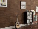 SINGULARWOOD Wall Planks,Rustic Accent Real Wood Panels for Interior Wall Decor,DIY Peel and Stick Easy Installation (12 Sheets/14.50 Sq Ft/Box),Black Walnut SINGULARWOOD