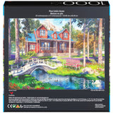 2-Pack of 1000-Piece Jigsaw Puzzles, Pine Cabin & Summer Estate | Puzzles for Adults and Kids Ages 8+, Amazon Exclusive Spin Master Games