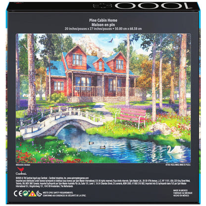 2-Pack of 1000-Piece Jigsaw Puzzles, Pine Cabin & Summer Estate | Puzzles for Adults and Kids Ages 8+, Amazon Exclusive